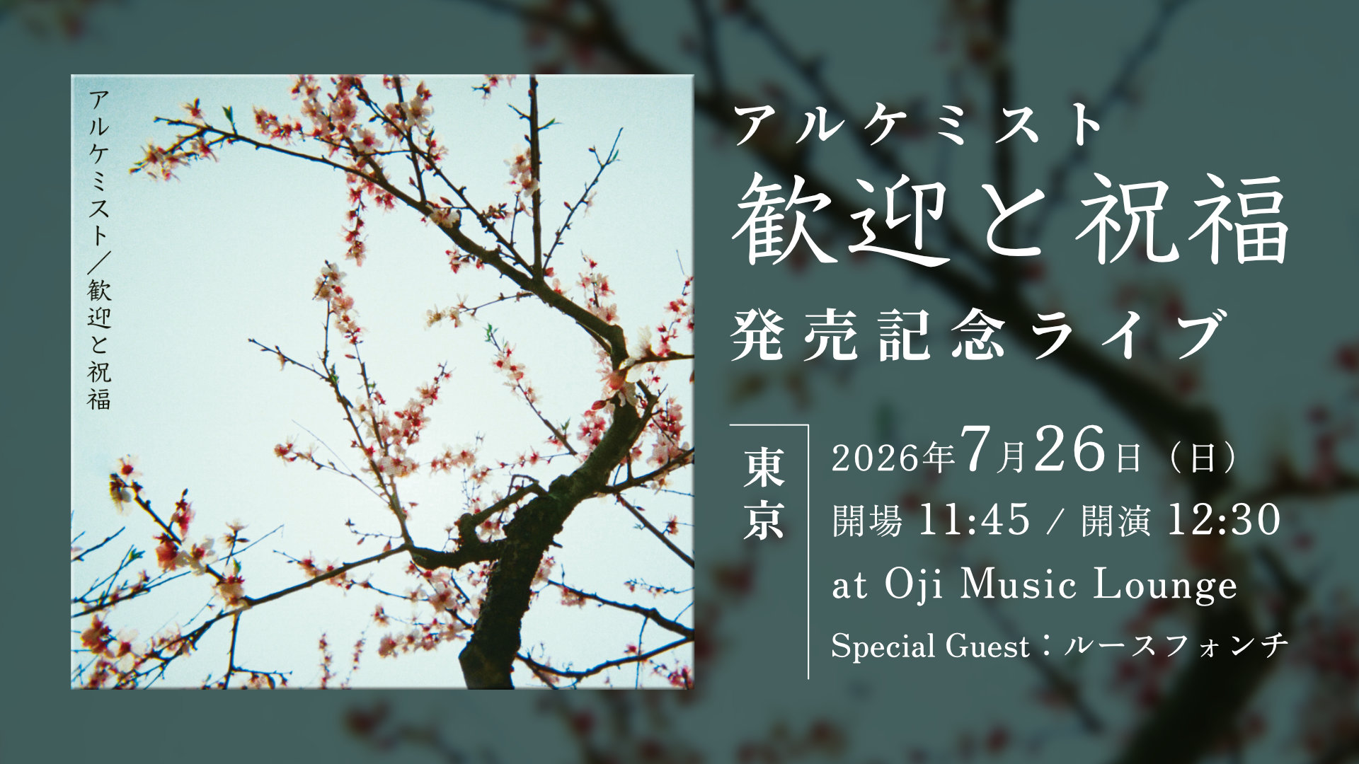 『歓迎と祝福』発売記念ライブ - 東京 -